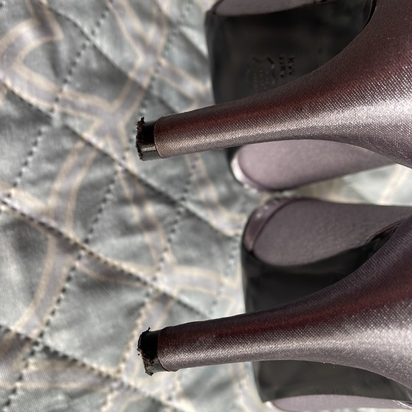 Sling back silver 3 inch heels - Picture 5 of 6